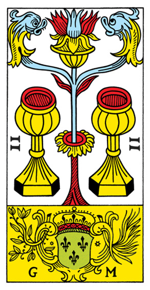 Tarot de Marseille - Two of Cups
