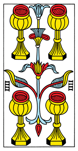 Tarot de Marseille - Four of Cups