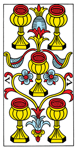 Tarot de Marseille - Five of Cups