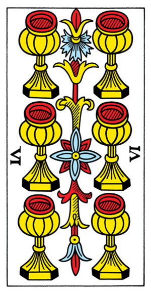 Tarot de Marseille - Six of Cups