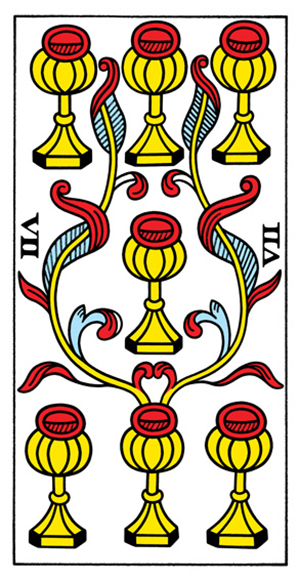 Tarot de Marseille - Seven of Cups