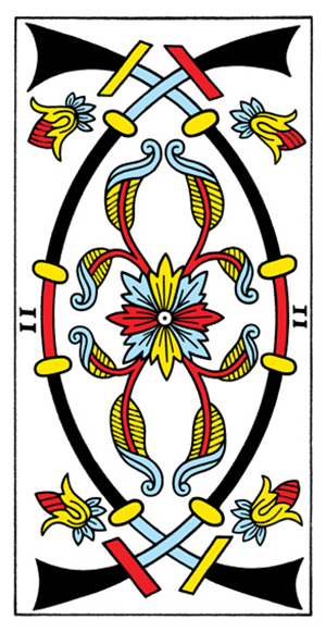 Tarot de Marseille - Two of Swords