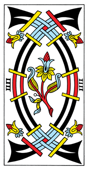 Tarot de Marseille - Four of Swords