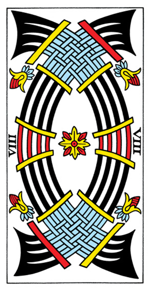 Tarot de Marseille - Eight of Swords