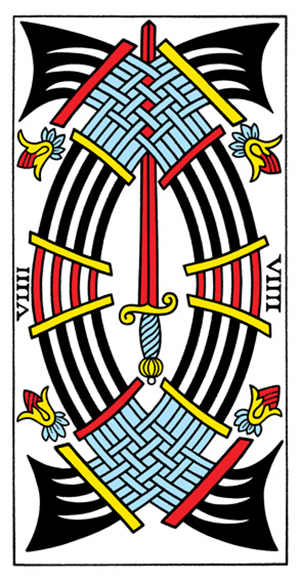 Tarot de Marseille - Nine of Swords