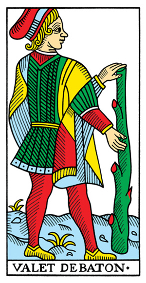 Tarot de Marseille - Page of Wands
