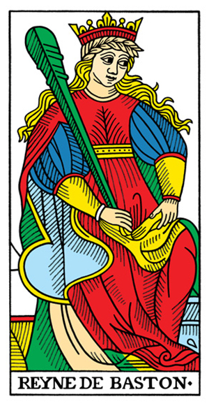 Tarot de Marseille - Queen of Wands