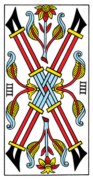 Tarot de Marseille - Four of Wands